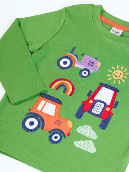 Adventure Appliqué Top Palm/Tractor