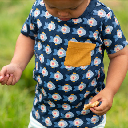 Little Green Radicals Little Fish Organic T Shirt & Jogger Playset