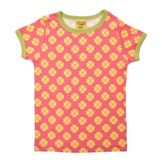 DUNS Clover Short Sleeve Shirt Hot Pink
