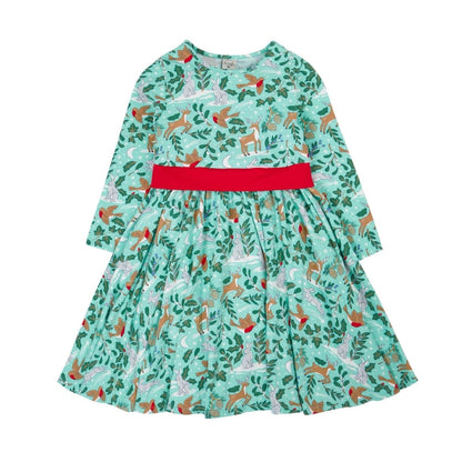 Party Skater Dress Festive Forest