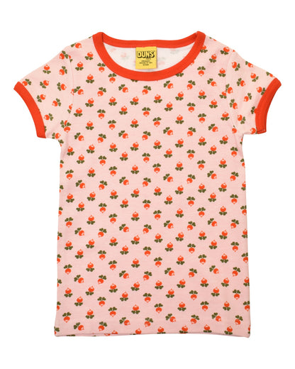 DUNS Tiny Radish Short Sleeve Shirt Strawberry Cream