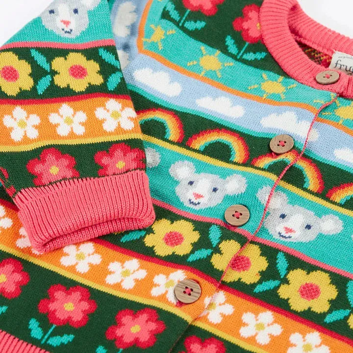 Robyn Fairisle Cardigan Mouse Fair Isle