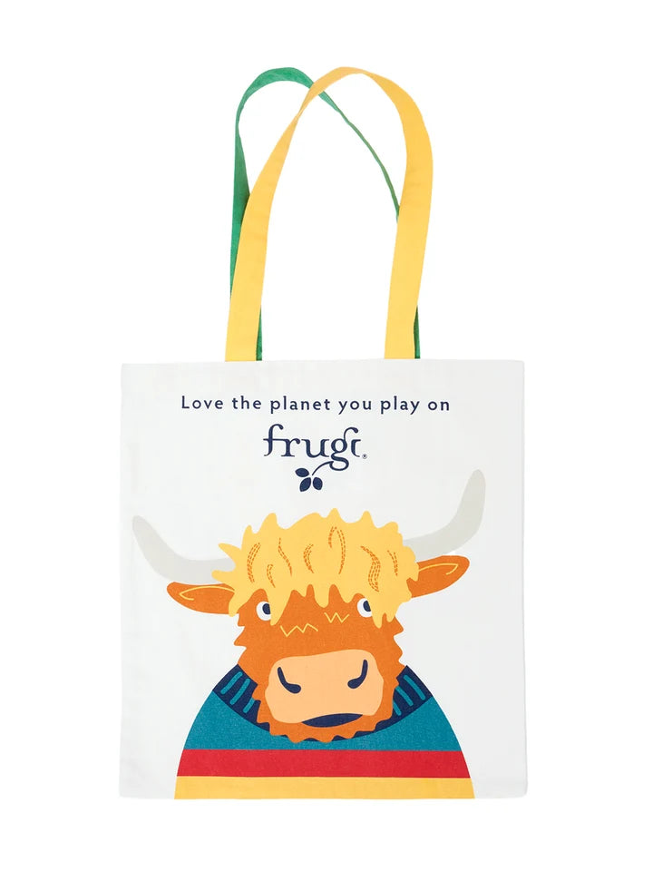 *FREE WITH PURCHASE Canvas Tote Bag Highland Cow