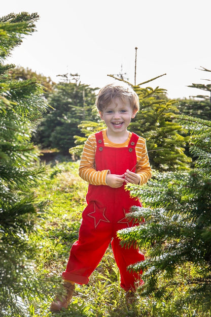 Cory Cord Dungaree Berry Red/Star