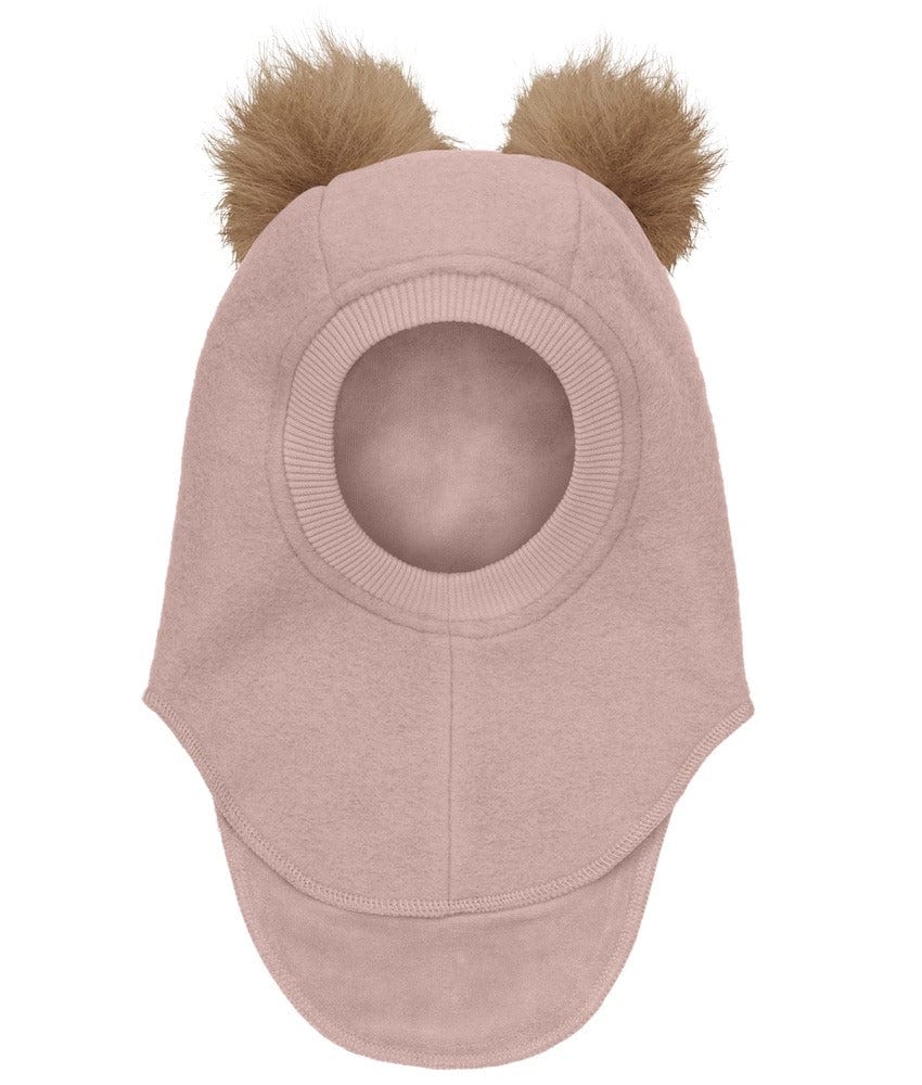 BIG BEAR Balaclava Wool Alpaca Pompoms Fawn