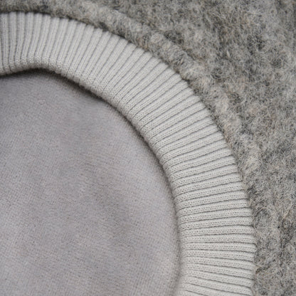 BIG BEAR Balaclava Wool Alpaca Pompoms Medium Grey Melange