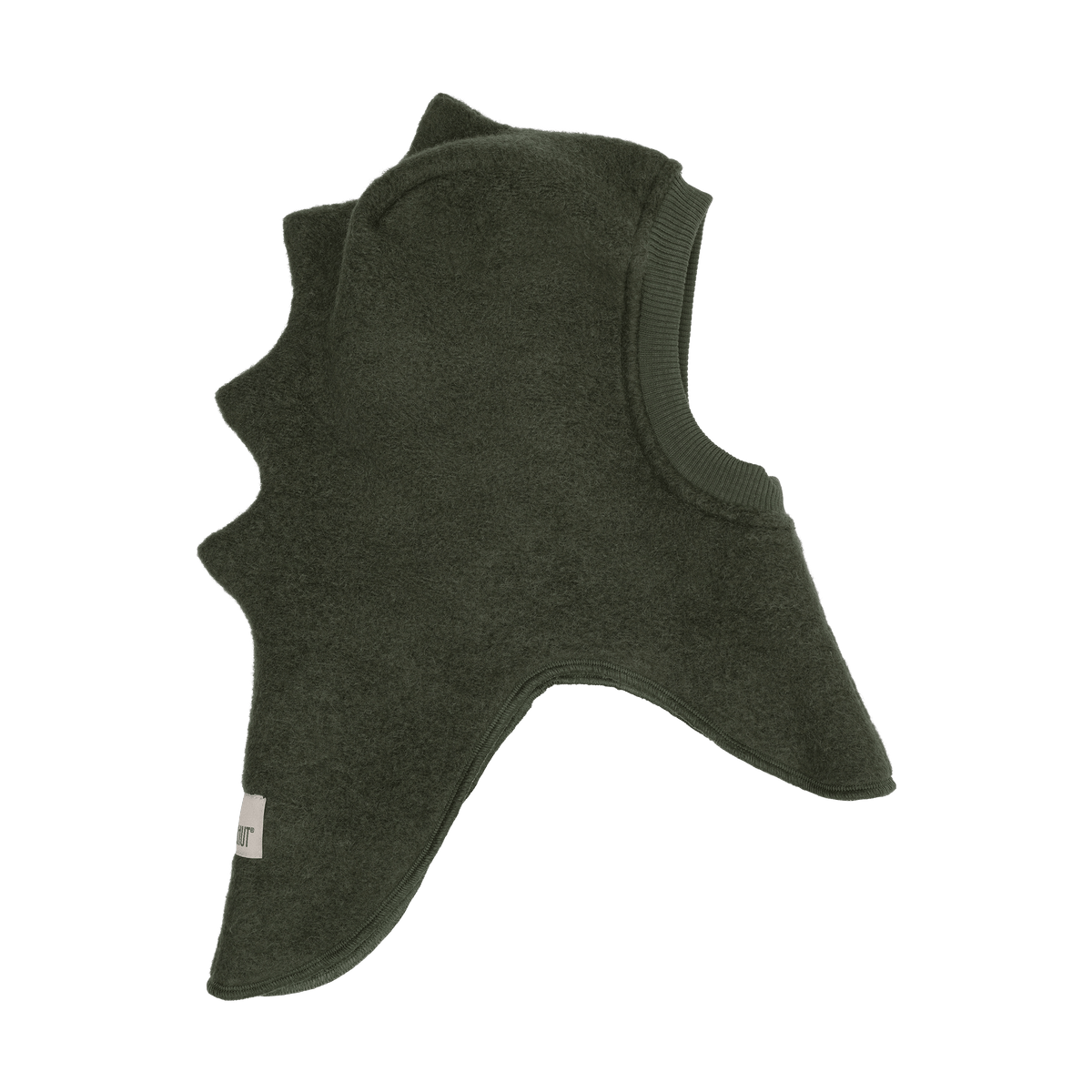 Huttelihut Balaclava Triangles Wool Beetle Green