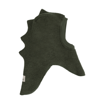 Huttelihut Balaclava Triangles Wool Beetle Green