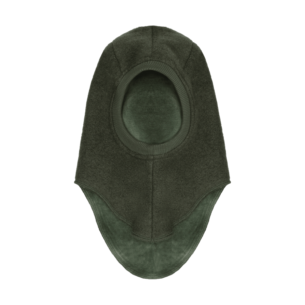 Huttelihut Balaclava Triangles Wool Beetle Green