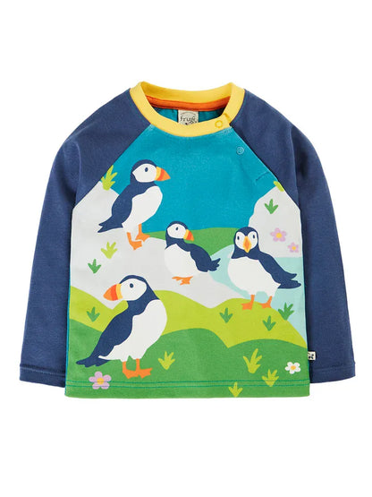 Horizon Raglan Top Navy Blue/Puffin