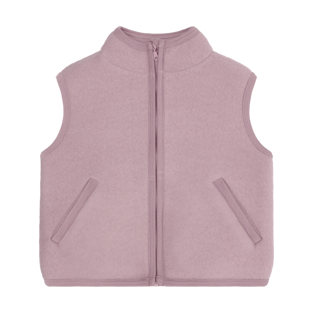 Huttelihut Merino Wool Fleece Vest Woodrose