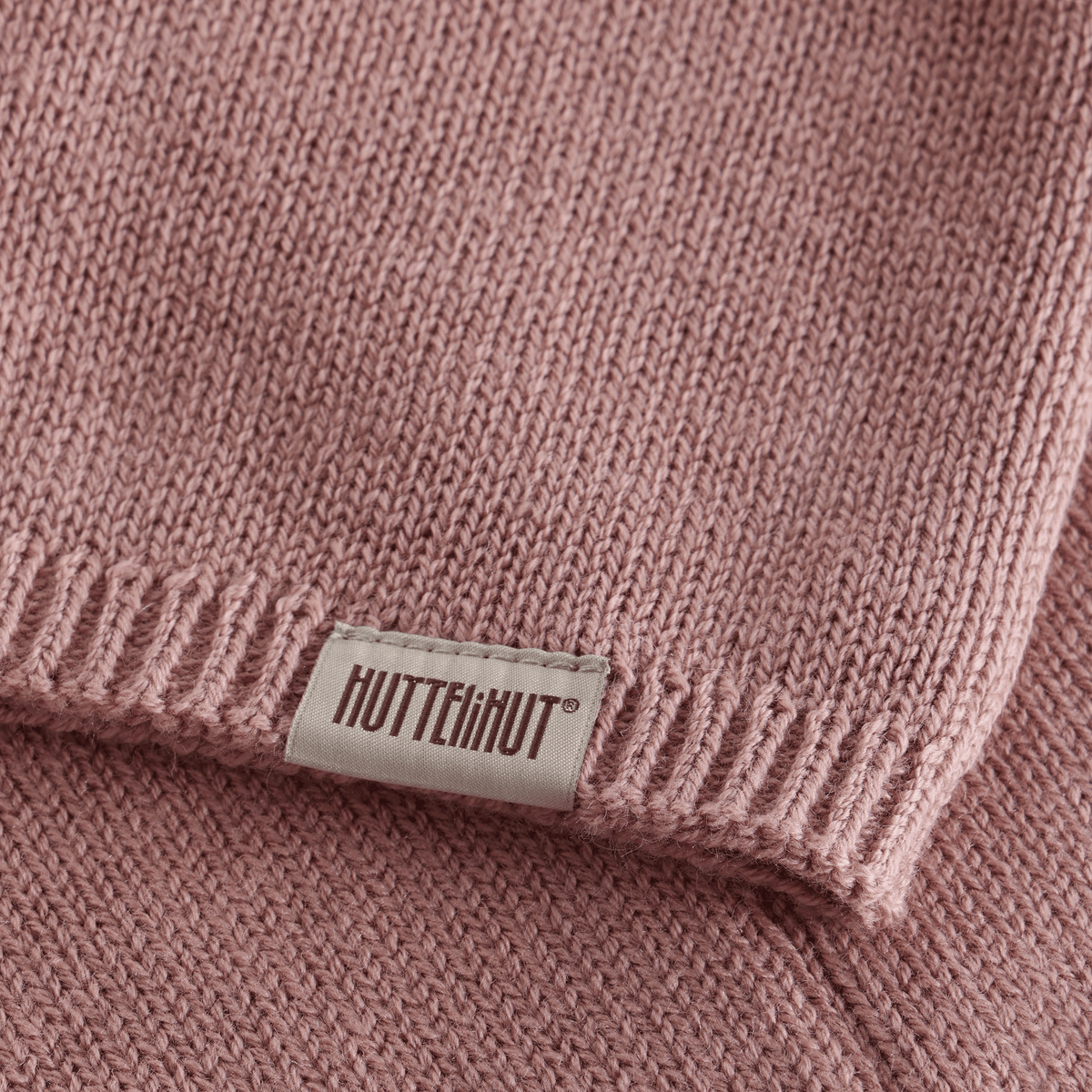 Huttelihut Tube Scarf Merino Wool/Cotton Blend Woodrose