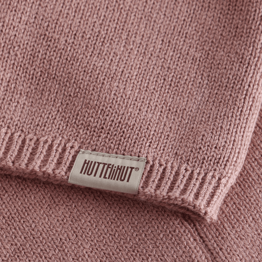 Huttelihut Tube Scarf Merino Wool/Cotton Blend Woodrose