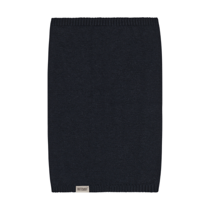 Huttelihut Tube Scarf Merino Wool/Cotton Blend Dark Navy