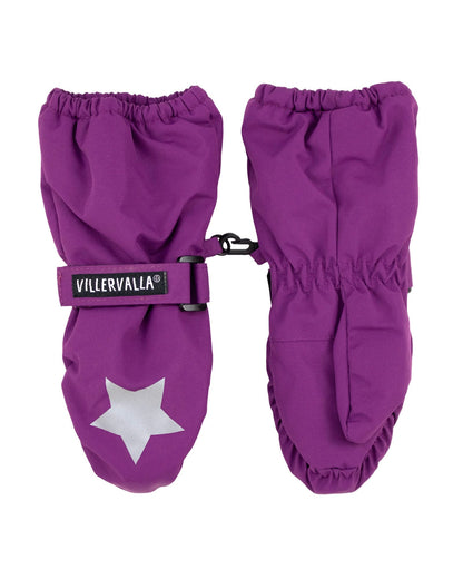 Villervalla Long Cuff Winter Mittens Dahlia