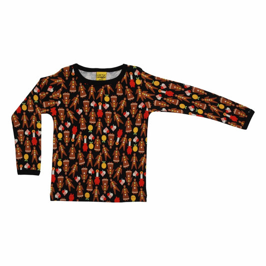 Gingerbread Long Sleeve Shirt Black