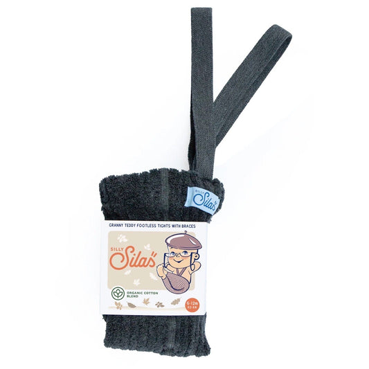 Granny Teddy Dark Grey Blend Footless