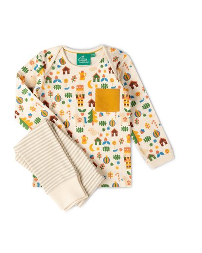 Little Green Radicals Toy Box Organic T-Shirt & Jogger Playset