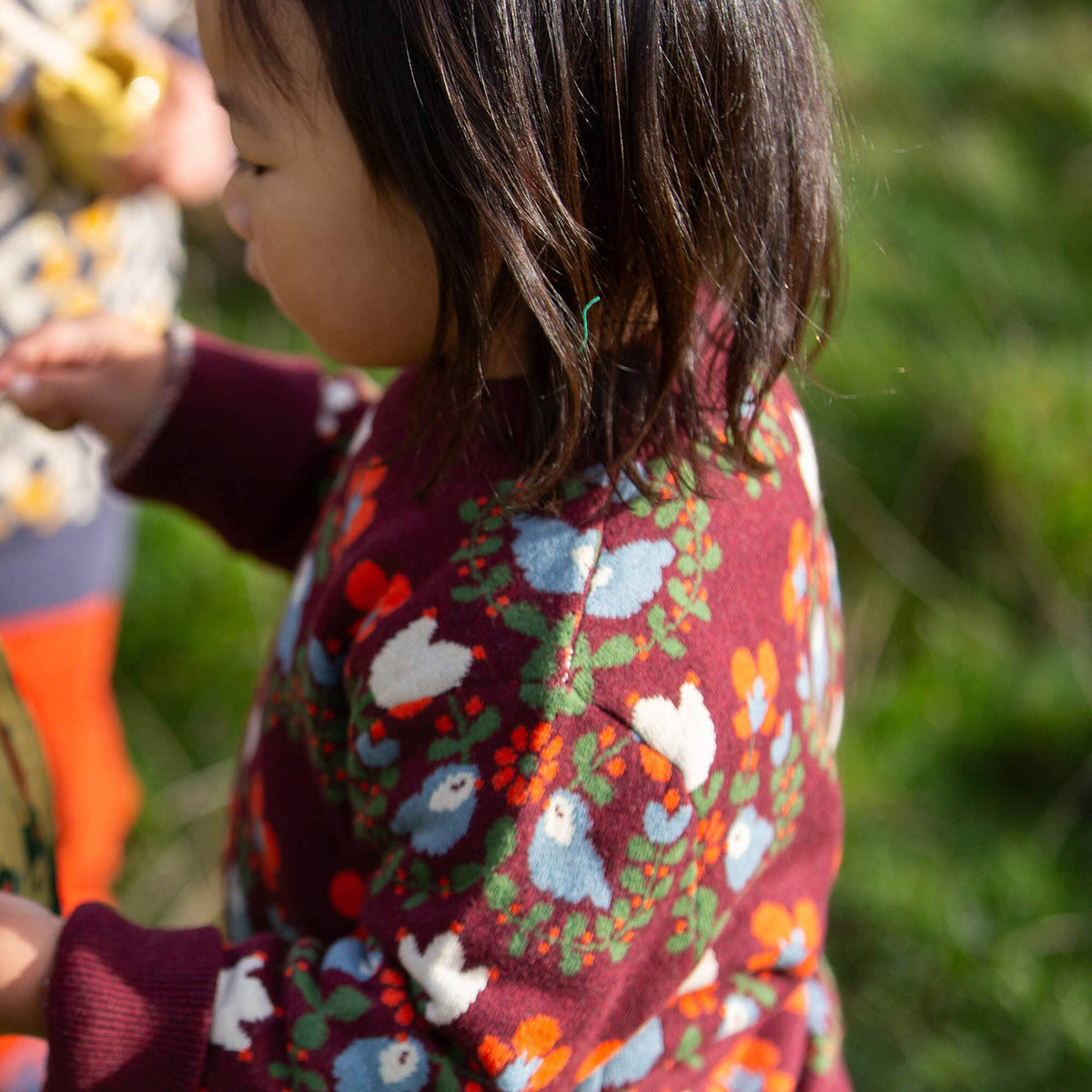 Folk Birds Organic Knitted Jumper