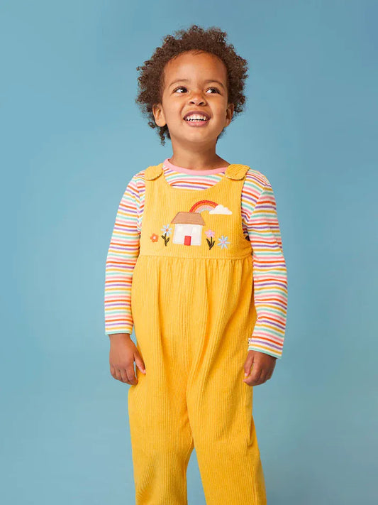 Catrin Reversible Dungarees Bumble/ Highland Houses