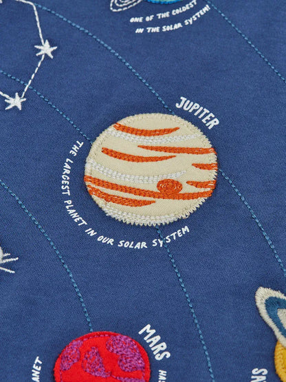 Jake Appliqué Top Navy Blue/Solar System