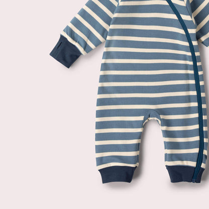 Blue Penguins Reversible Organic Hooded Snug Suit