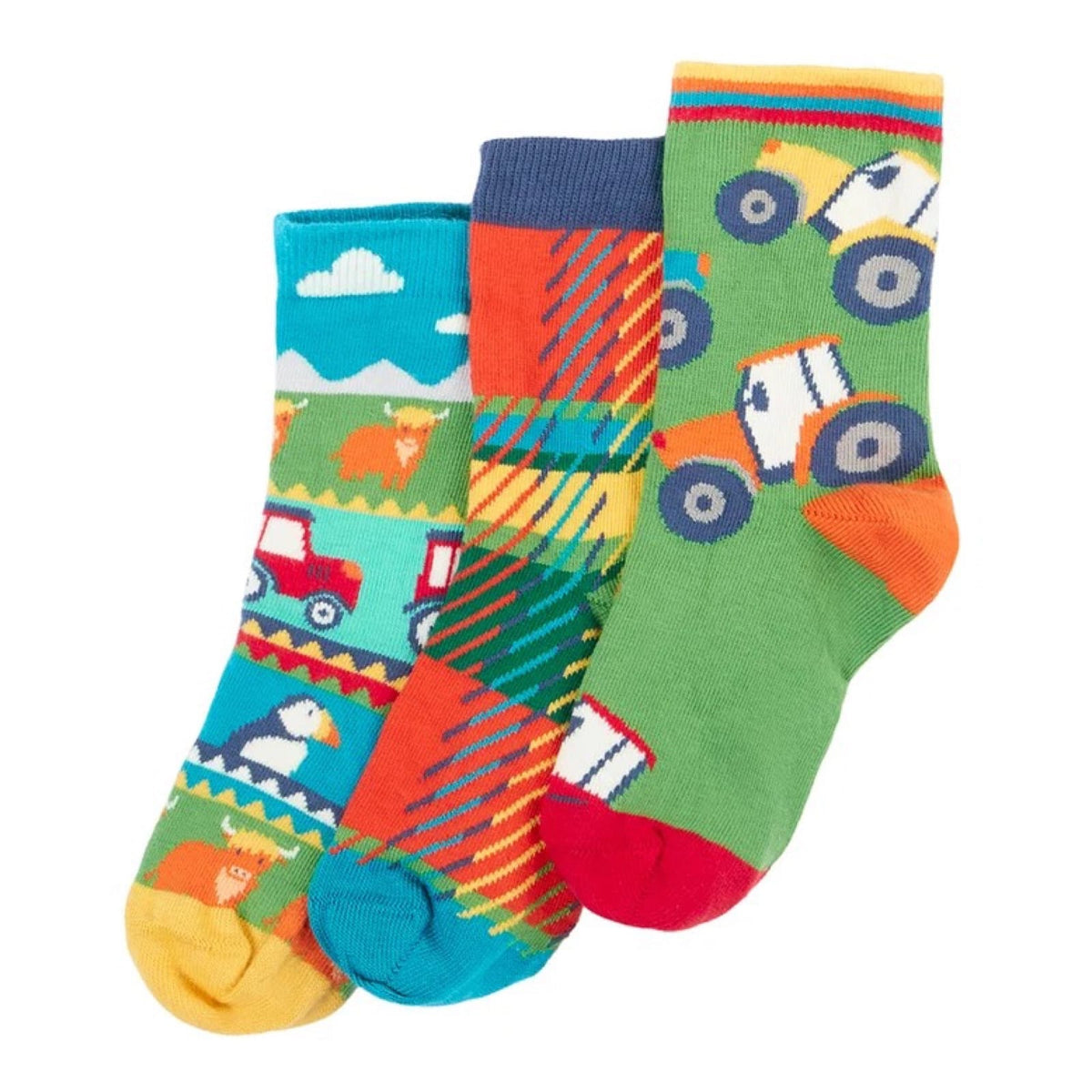 Rock My Socks 3 Pack Tractor Tartan