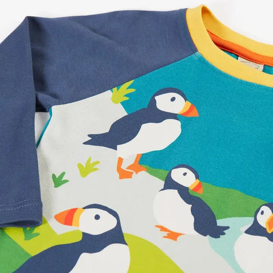 Horizon Raglan Top Navy Blue/Puffin