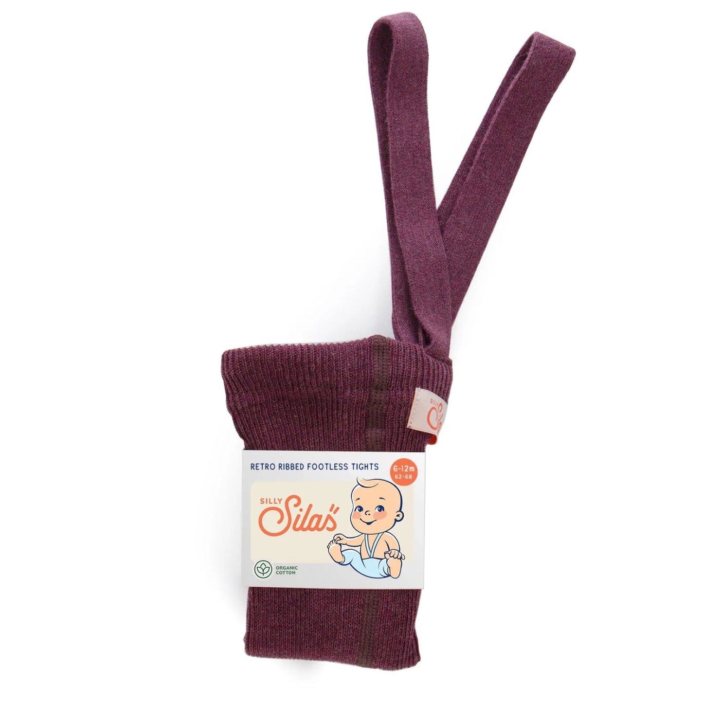 Footless Cotton Tights Fig Blend