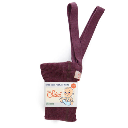 Footless Cotton Tights Fig Blend