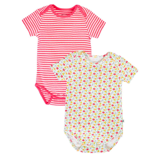 Pip Pointelle 2pk Bodies Ditsy Floral/Stripe