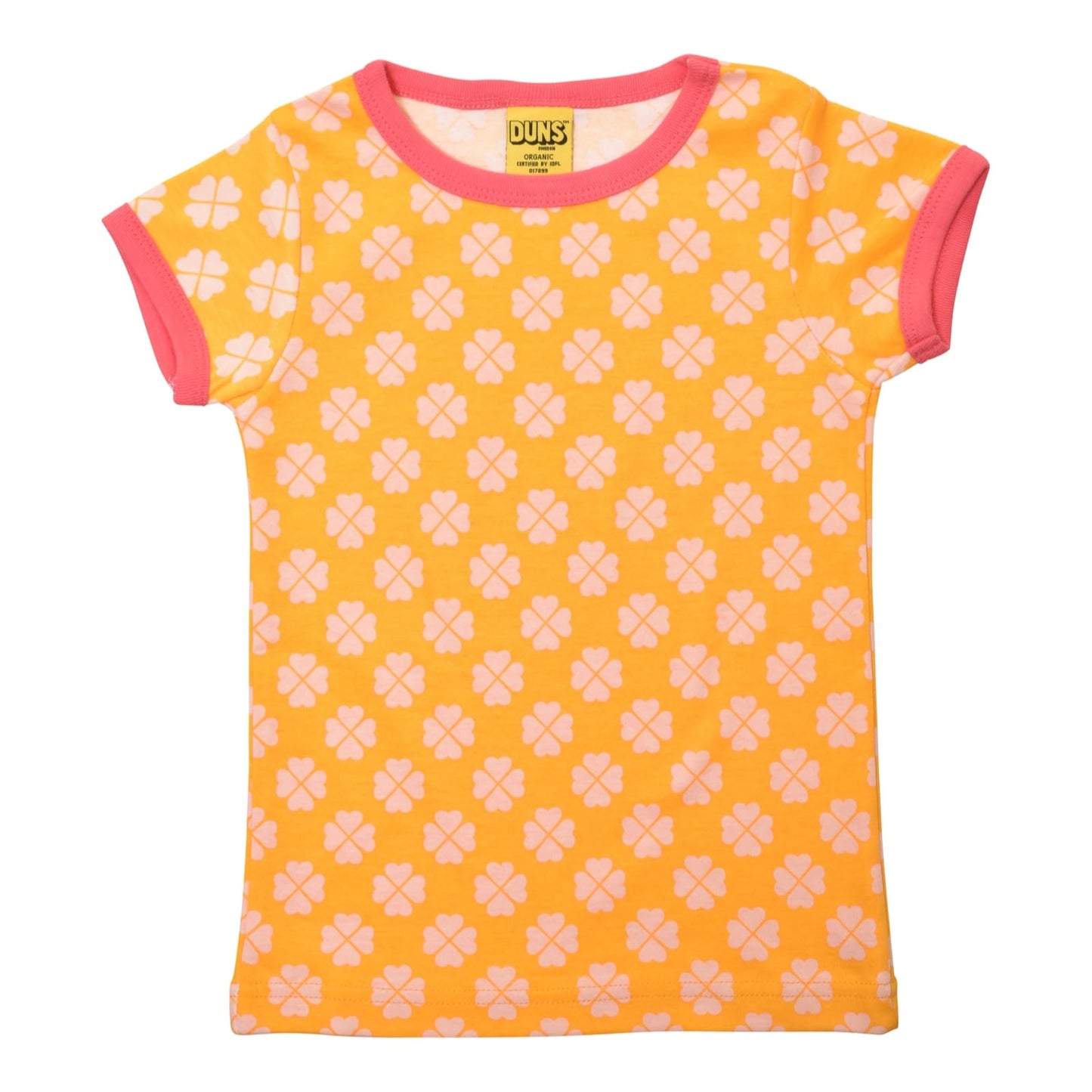 DUNS Clover Short Sleeve Shirt Radiant Yellow