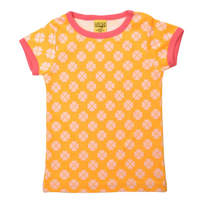 DUNS Clover Short Sleeve Shirt Radiant Yellow