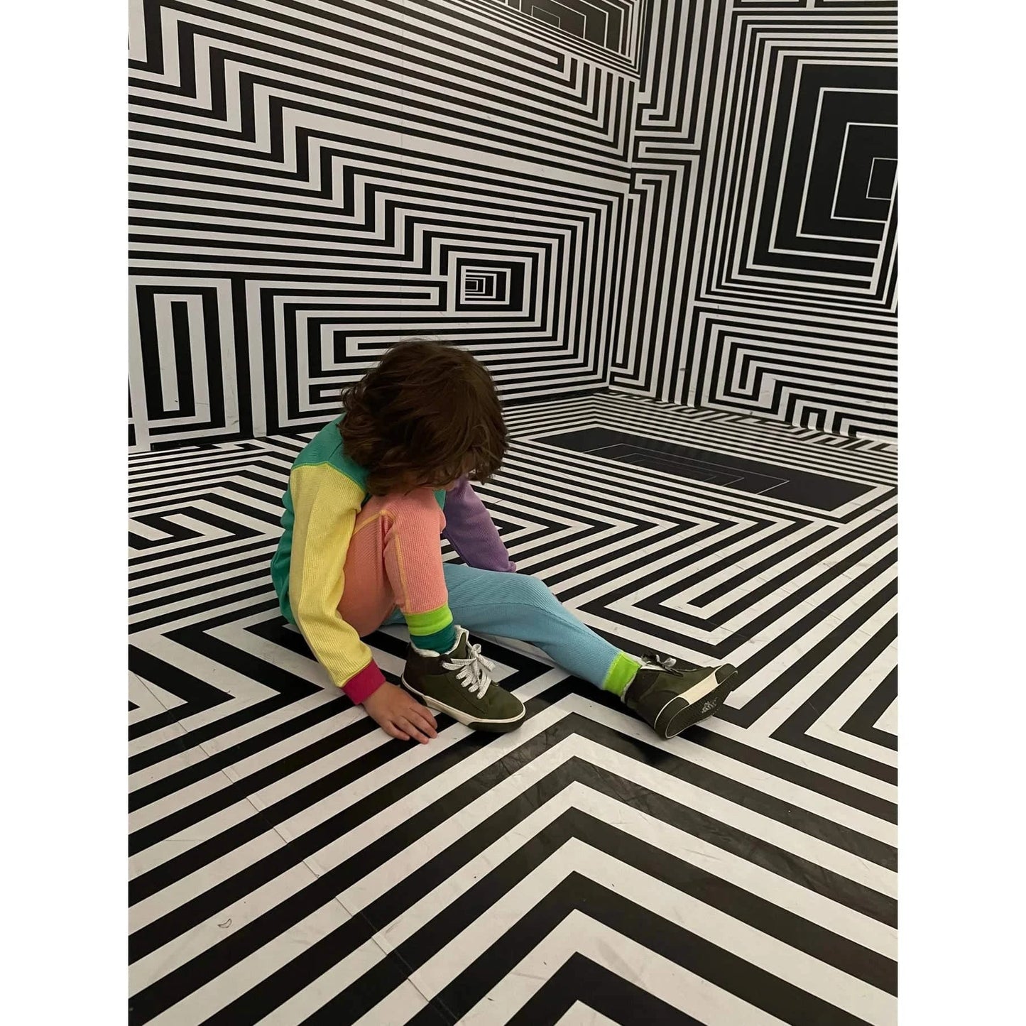 90's Neon Waffle Cotton Set