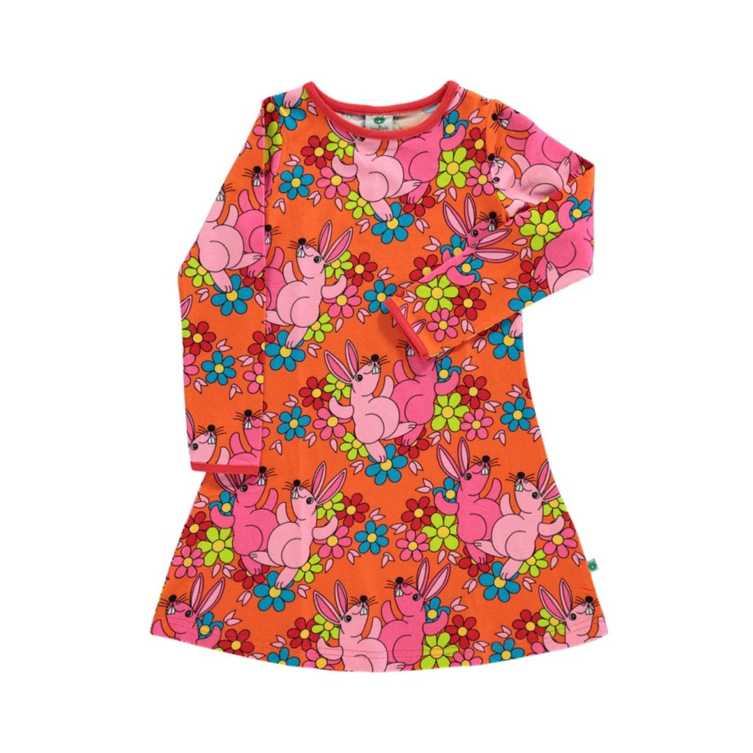 Rabbits And Flowers A-Line Dress