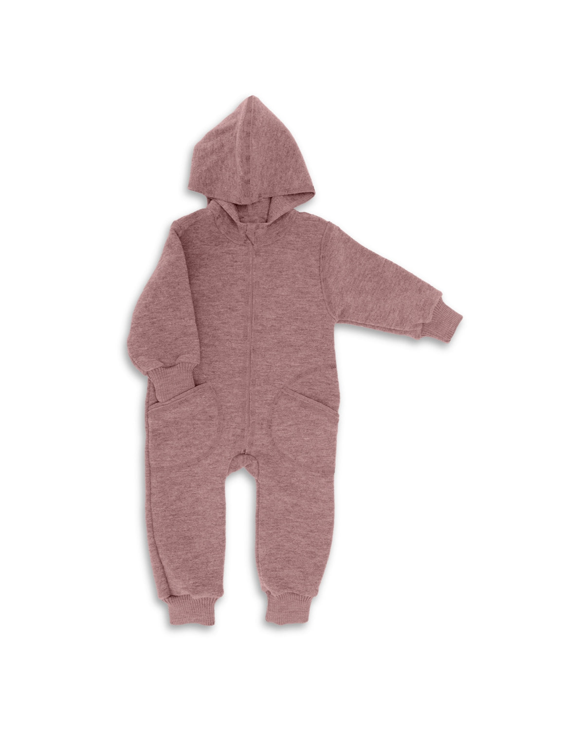 Engel Natur Boiled Wool Overall Rose Melange