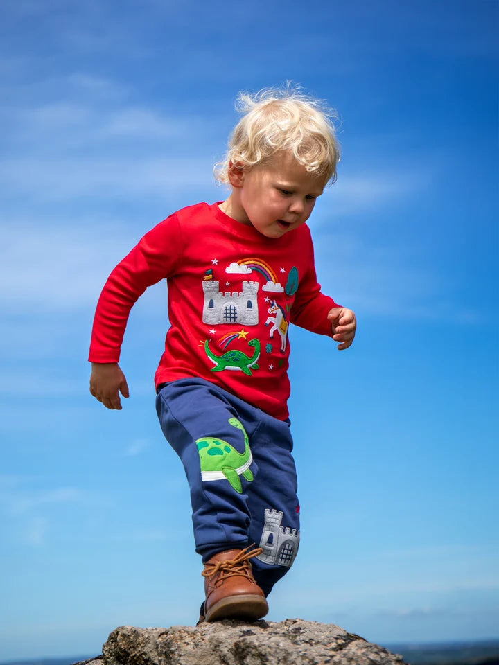 Frugi Character Joggers Navy Blue/Nessie