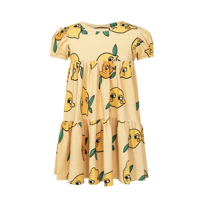 Lemon Puff Dress