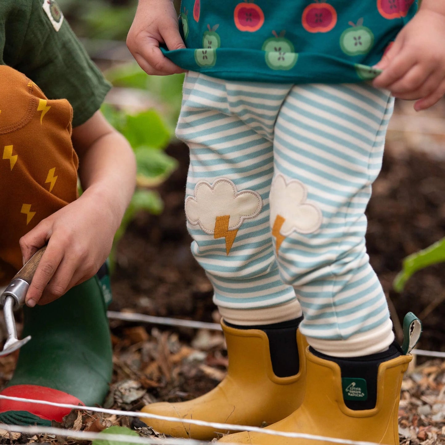 All Weather Knee Patch Striped Joggers