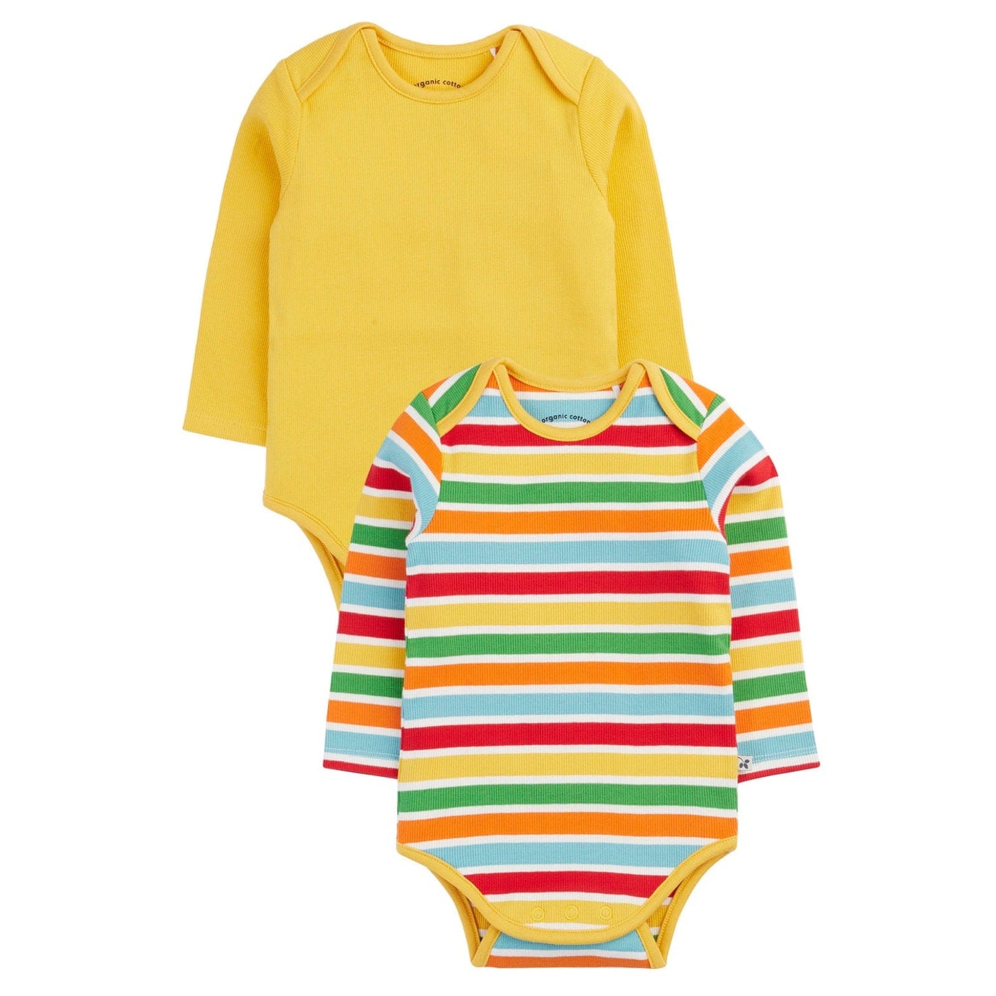 Little Rib 2 Pack Body Happy Rib Stripe/Bumblebee