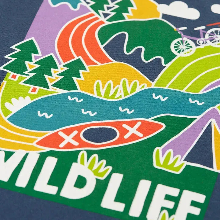 Horizon Raglan Top Navy Blue/Wildlife