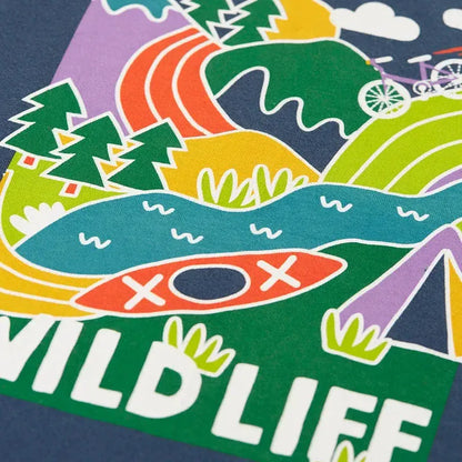Horizon Raglan Top Navy Blue/Wildlife