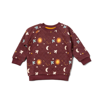 Flying Birds Quilted Sweatshirt