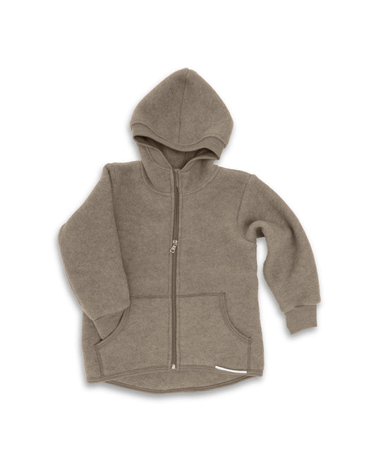 Engel Hooded Children's Jacket  Walnut Melange