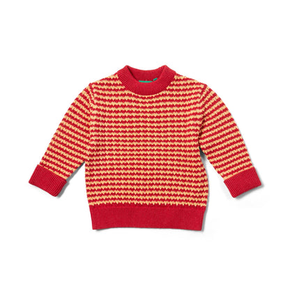 Juniper Striped Snuggly Knitted Jumper