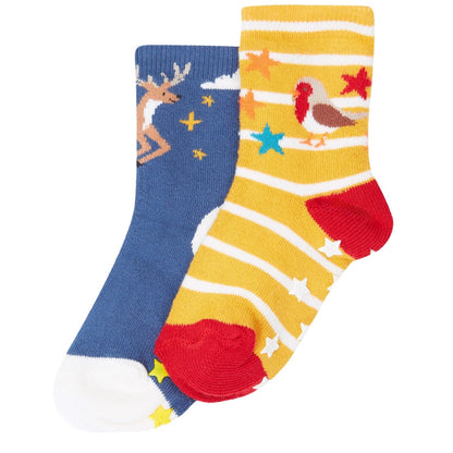 Grippy Socks Festive Pals 2 Pack