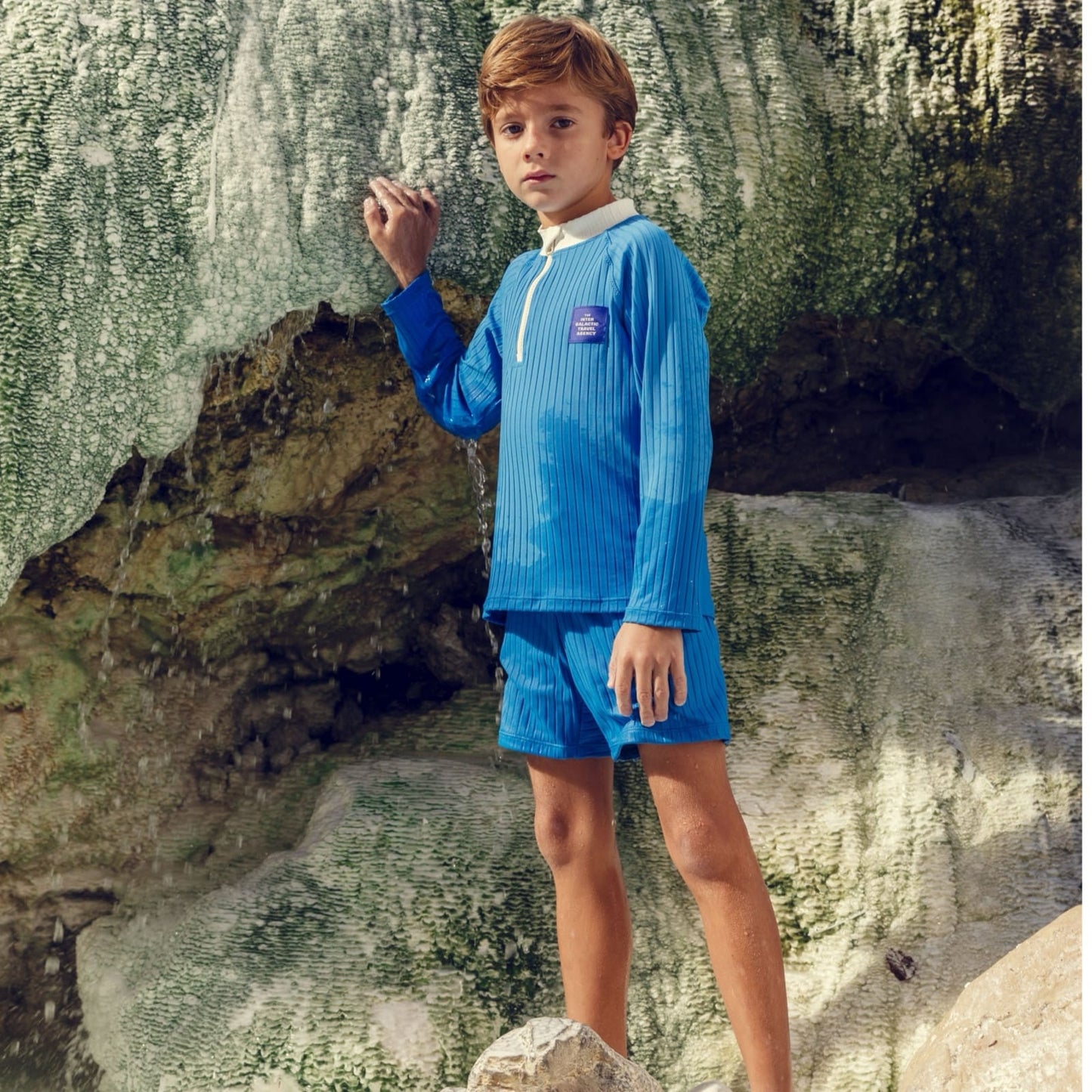 Mini Rodini Travel Agency Patch Swim Pants