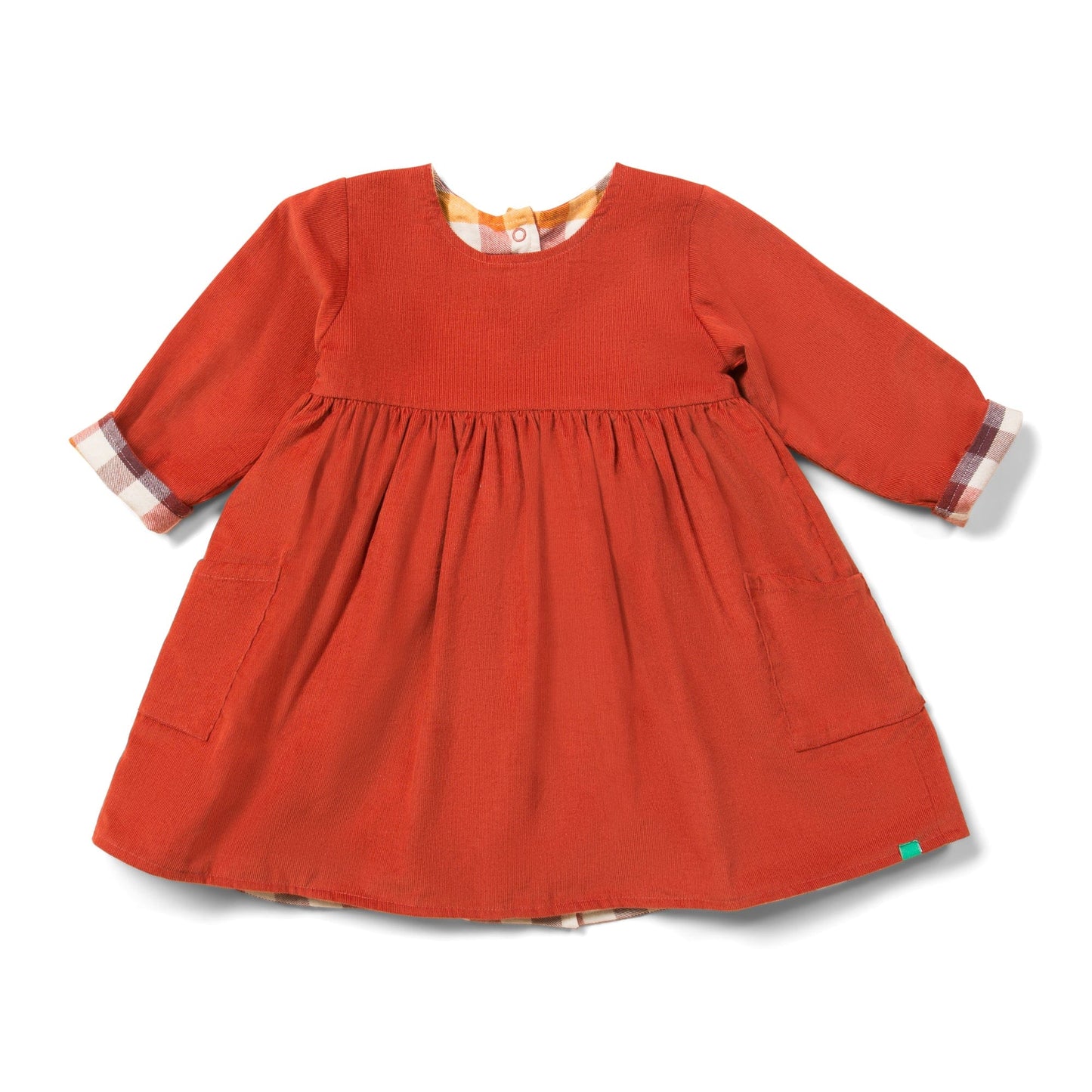 Burnt Ochre Day After Day Reversible Corduroy Pocket Dress [only 3-4 Years left]