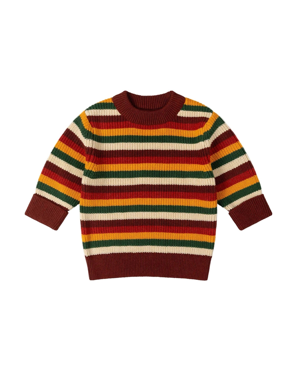 Organic Hazel Rainbow Snuggly Knitted Jumper