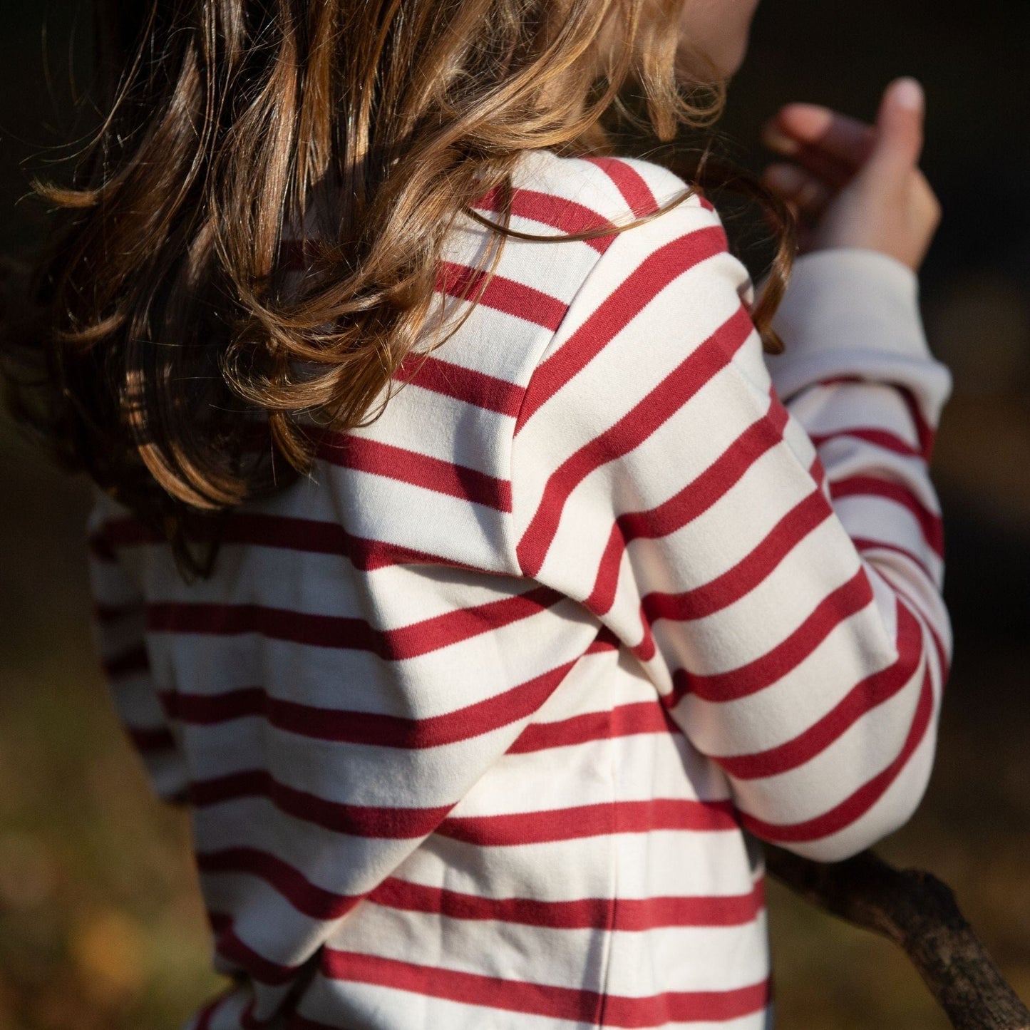 Stripes Forever Soft Red Long Sleeve Shirt